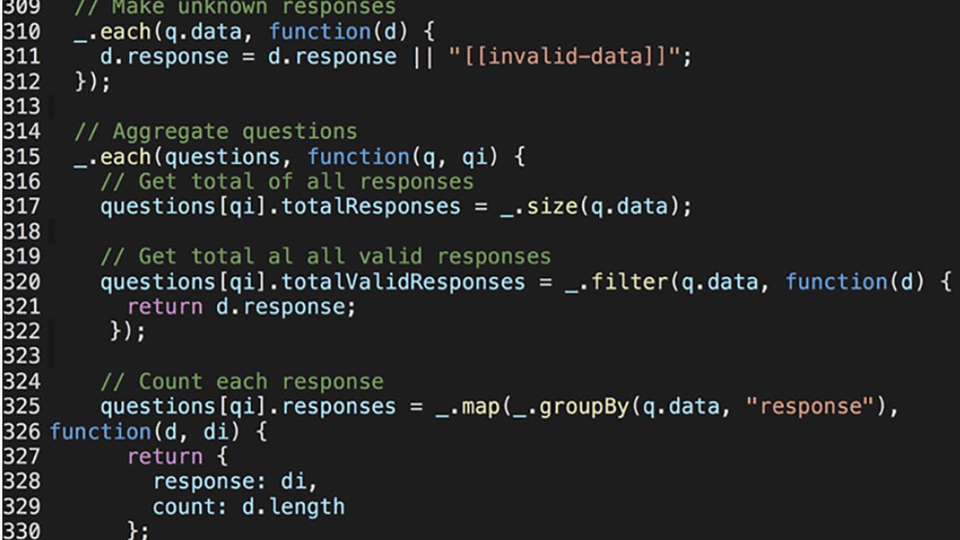 Writing With Data: A Study of Coding on a Data-Journalism Team